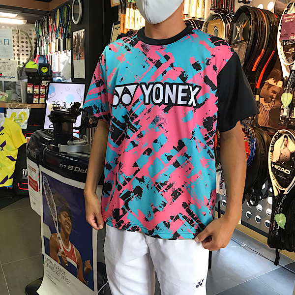 テニスショップラリー / YONEX(ヨネックス) ユニ 限定ドライＴシャツ YOS20009(181)ブラック/ピンク【ゆうパケット対応可】